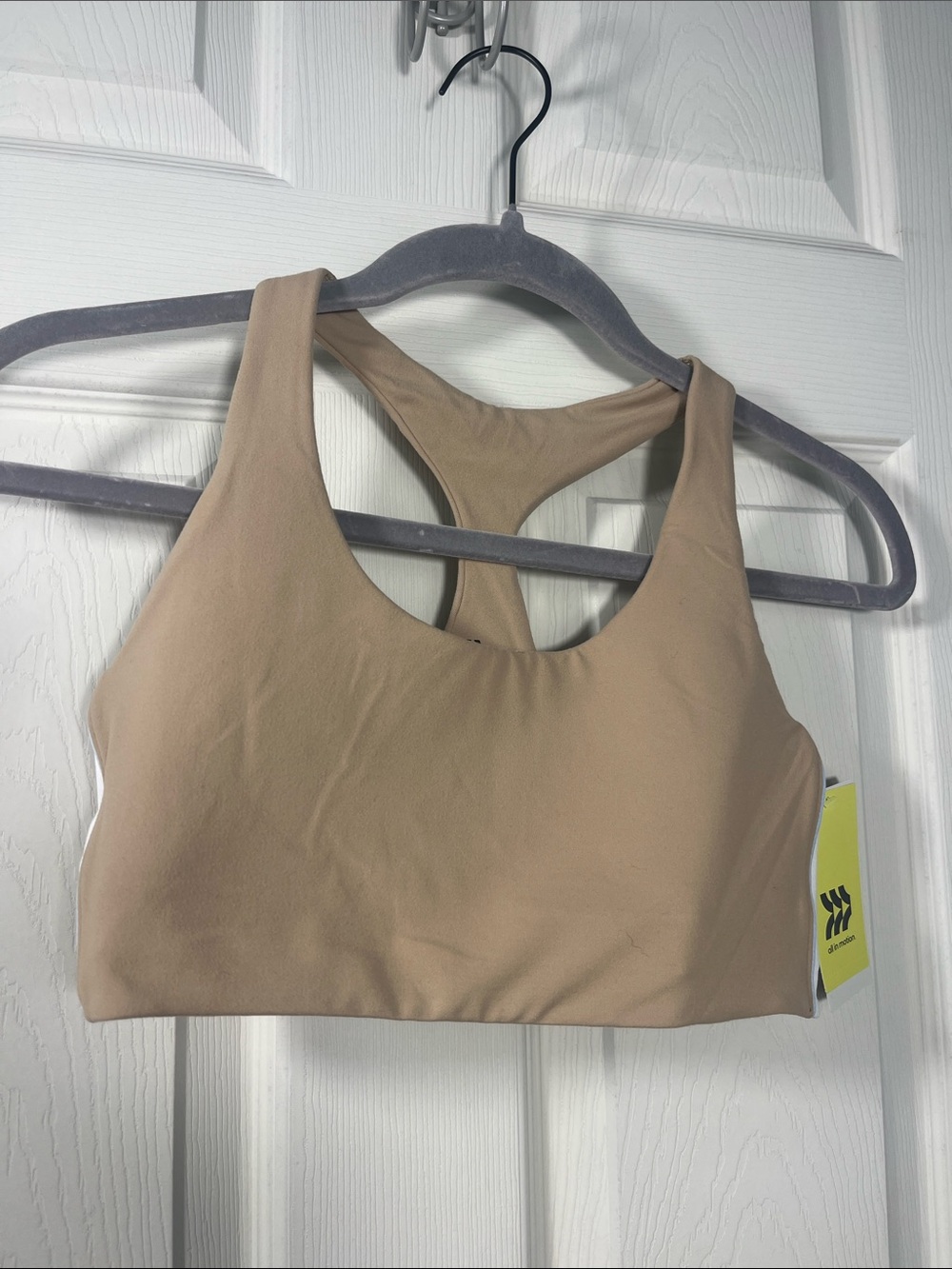 all in motion Tan Racerback Sports Bra